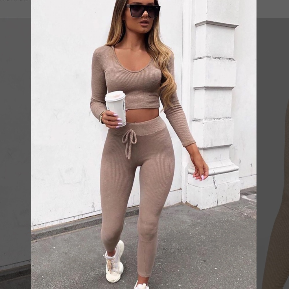 SOLD Fashion Nova Wanderlust Set Taupe Size Small